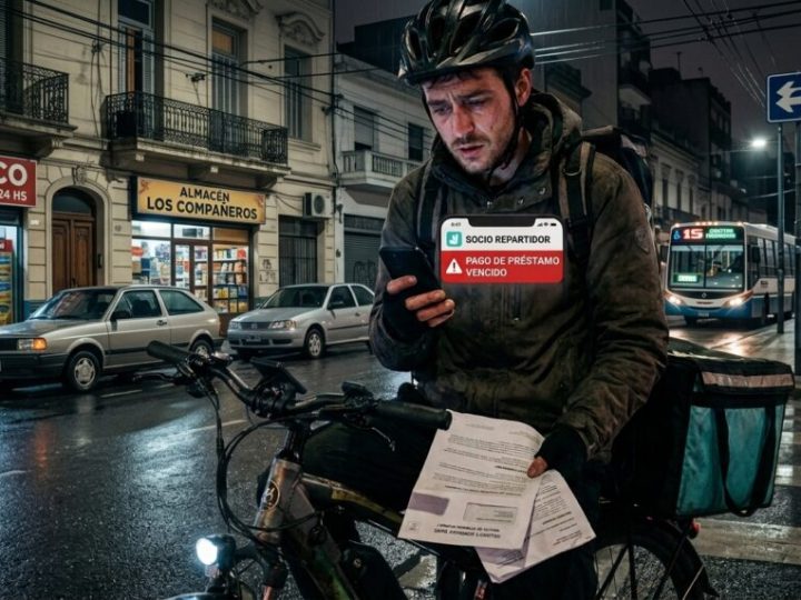 Crece la preocupación entre los repartidores de apps por el fuerte endeudamiento