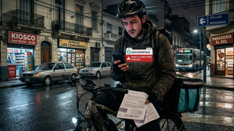 Crece la preocupación entre los repartidores de apps por el fuerte endeudamiento