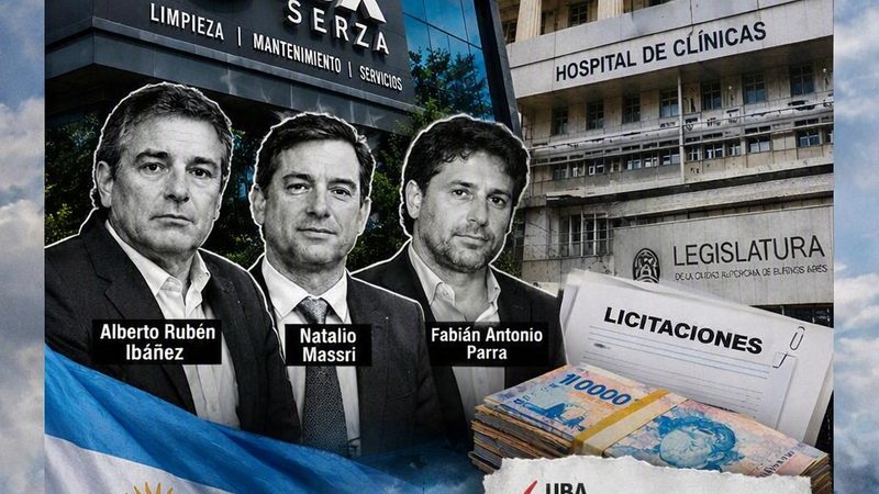 Rex/SERZA: los contratos millonarios de limpieza que cruzan a la UBA, Salud y el poder radical.