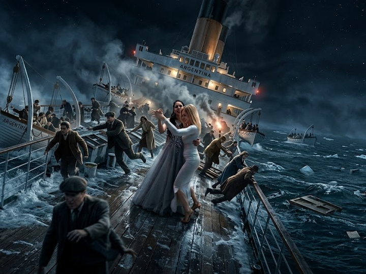 Bailando en el Titanic: mientras el país se hunde y llega el fin de mes, las diputadas libertarias festejan con un remix de puteadas de Milei.